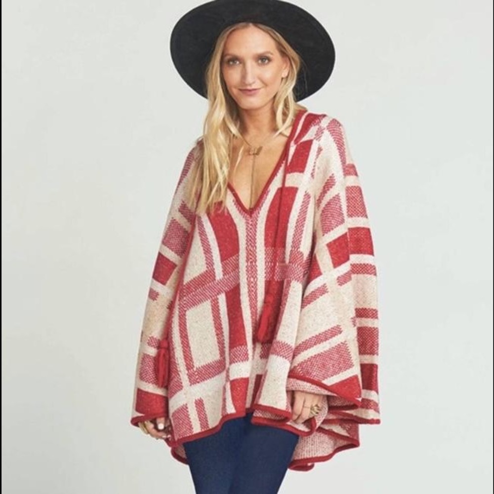 Show Me Your Mumu Plaid Poncho